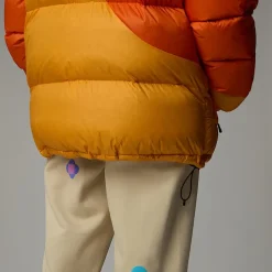 Clearance The North Face Unisex TNF X Yinka Ilori Down Dynejakke Red Orange-Apricot Glaze