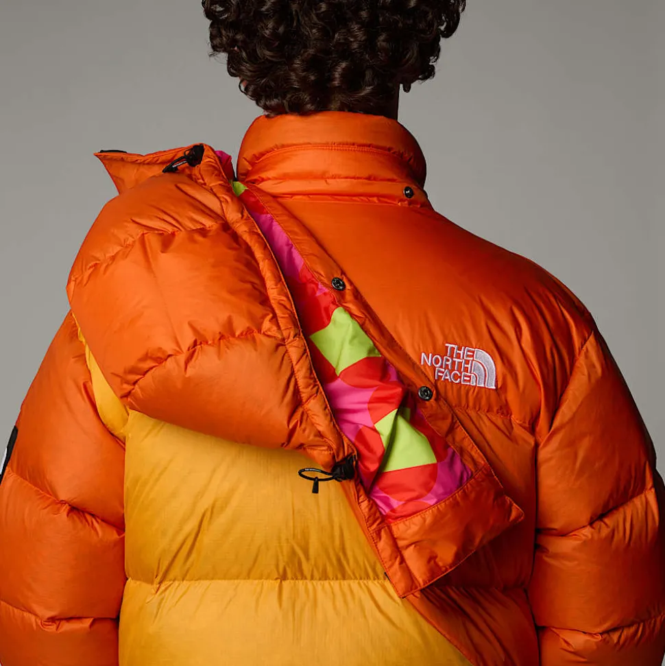 Clearance The North Face Unisex TNF X Yinka Ilori Down Dynejakke Red Orange-Apricot Glaze