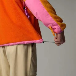 New The North Face Unisex TNF X Yinka Ilori Retro Denali Jakke Red Orange-Apricot Glaze