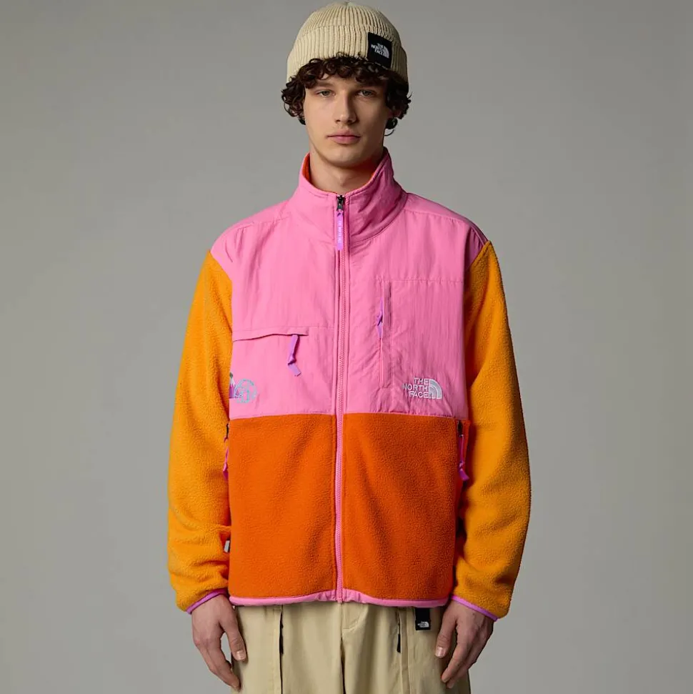 New The North Face Unisex TNF X Yinka Ilori Retro Denali Jakke Red Orange-Apricot Glaze
