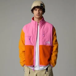 New The North Face Unisex TNF X Yinka Ilori Retro Denali Jakke Red Orange-Apricot Glaze