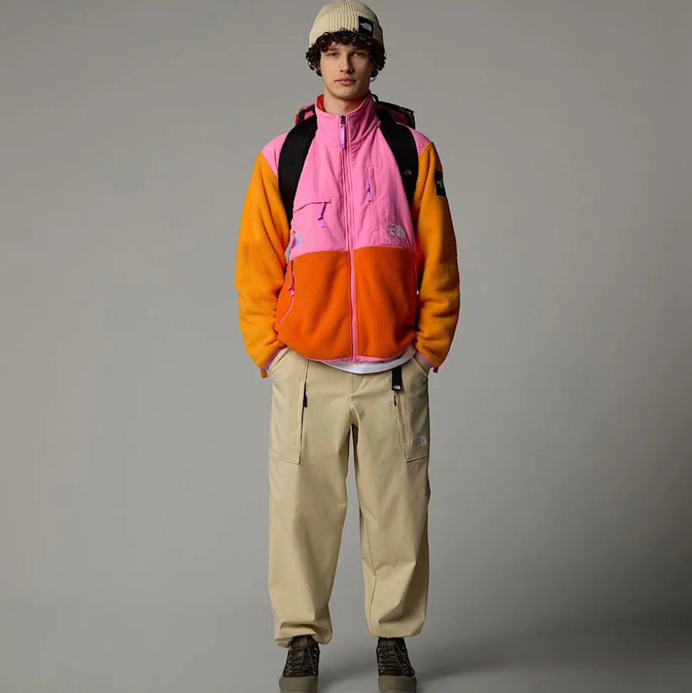 New The North Face Unisex TNF X Yinka Ilori Retro Denali Jakke Red Orange-Apricot Glaze