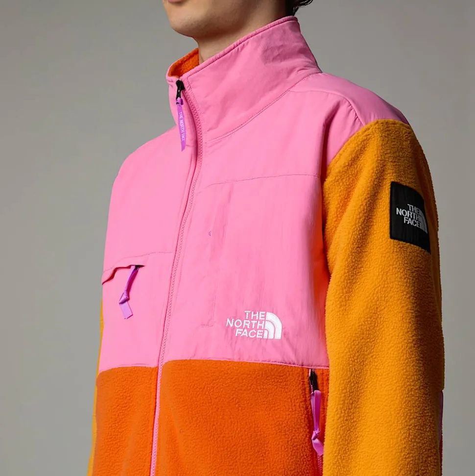 New The North Face Unisex TNF X Yinka Ilori Retro Denali Jakke Red Orange-Apricot Glaze