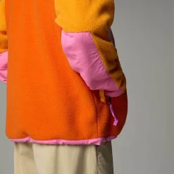 New The North Face Unisex TNF X Yinka Ilori Retro Denali Jakke Red Orange-Apricot Glaze