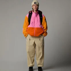 New The North Face Unisex TNF X Yinka Ilori Retro Denali Jakke Red Orange-Apricot Glaze