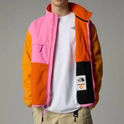 New The North Face Unisex TNF X Yinka Ilori Retro Denali Jakke Red Orange-Apricot Glaze