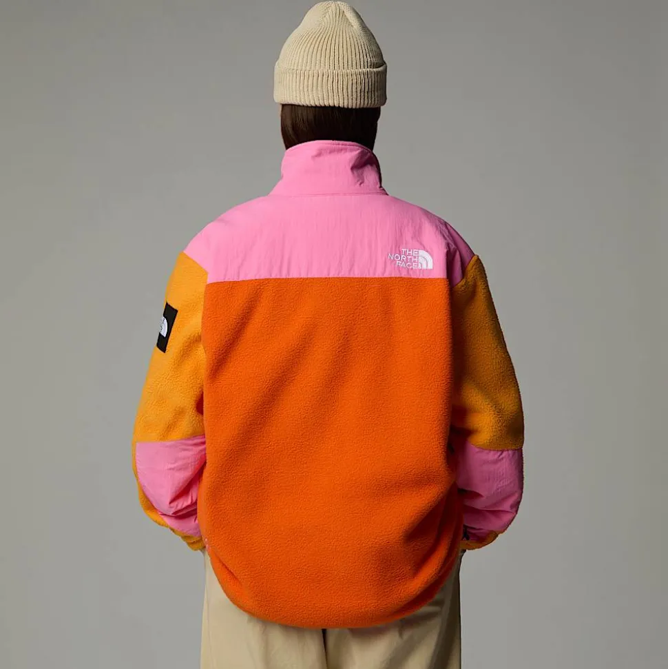 New The North Face Unisex TNF X Yinka Ilori Retro Denali Jakke Red Orange-Apricot Glaze