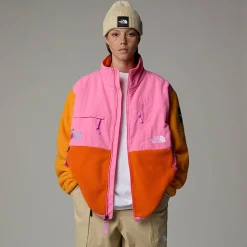 New The North Face Unisex TNF X Yinka Ilori Retro Denali Jakke Red Orange-Apricot Glaze