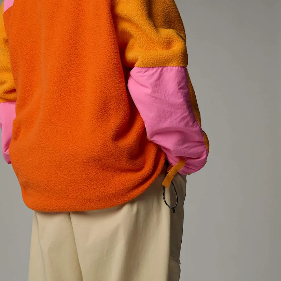 New The North Face Unisex TNF X Yinka Ilori Retro Denali Jakke Red Orange-Apricot Glaze