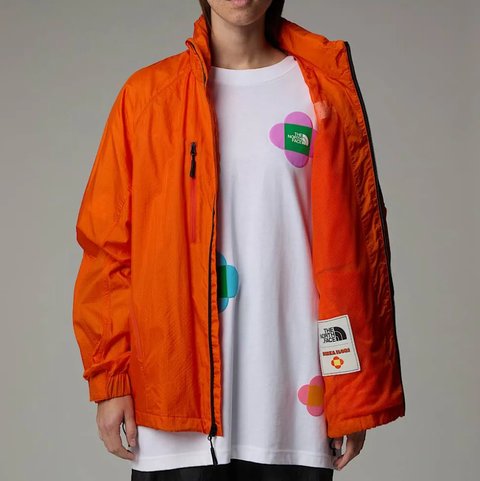 Sale The North Face Unisex TNF X Yinka Ilori Wind Skaljakke Red Orange