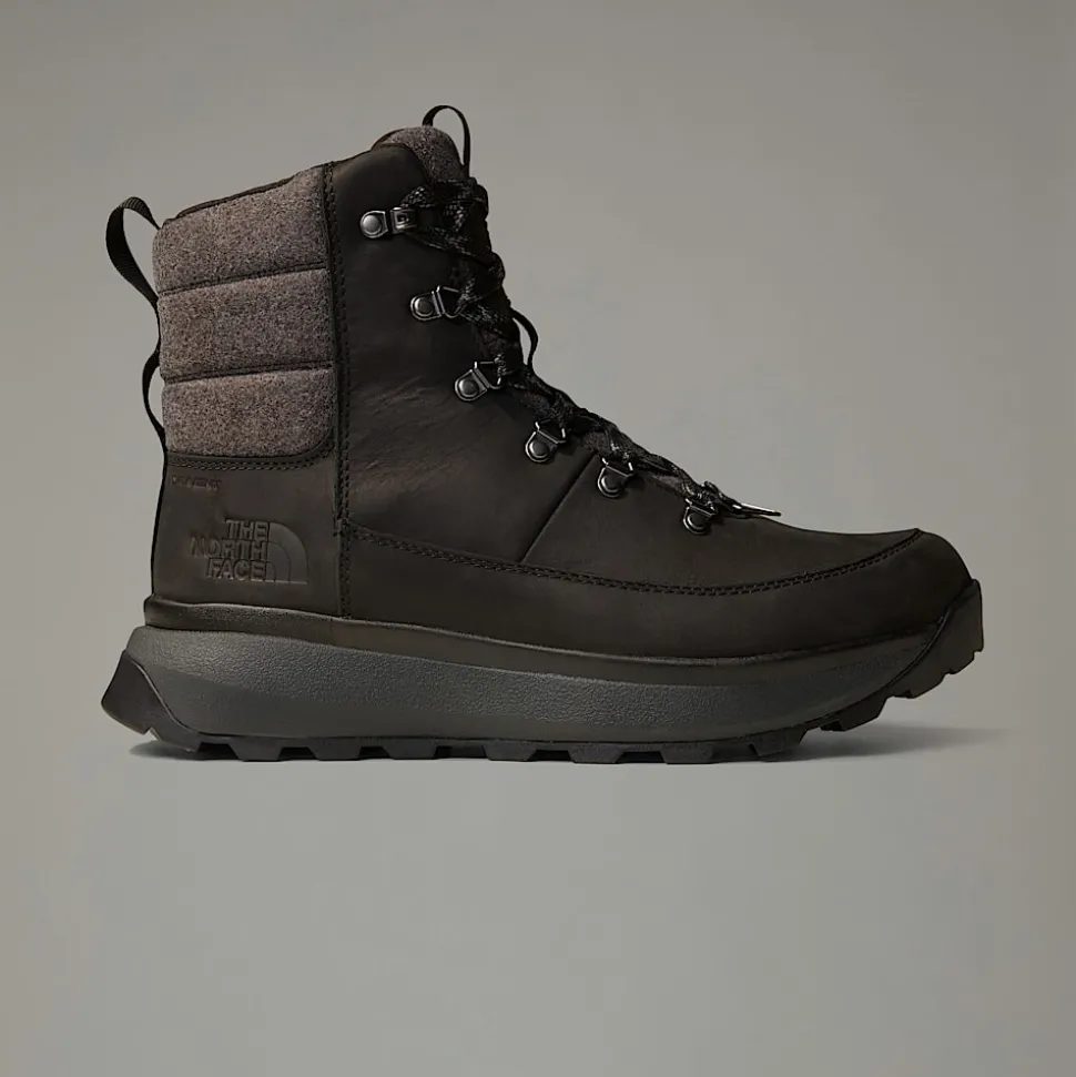 New The North Face Vandtætte Bergen Leather Snow Boots Til Herrer TNF Black-TNF Black
