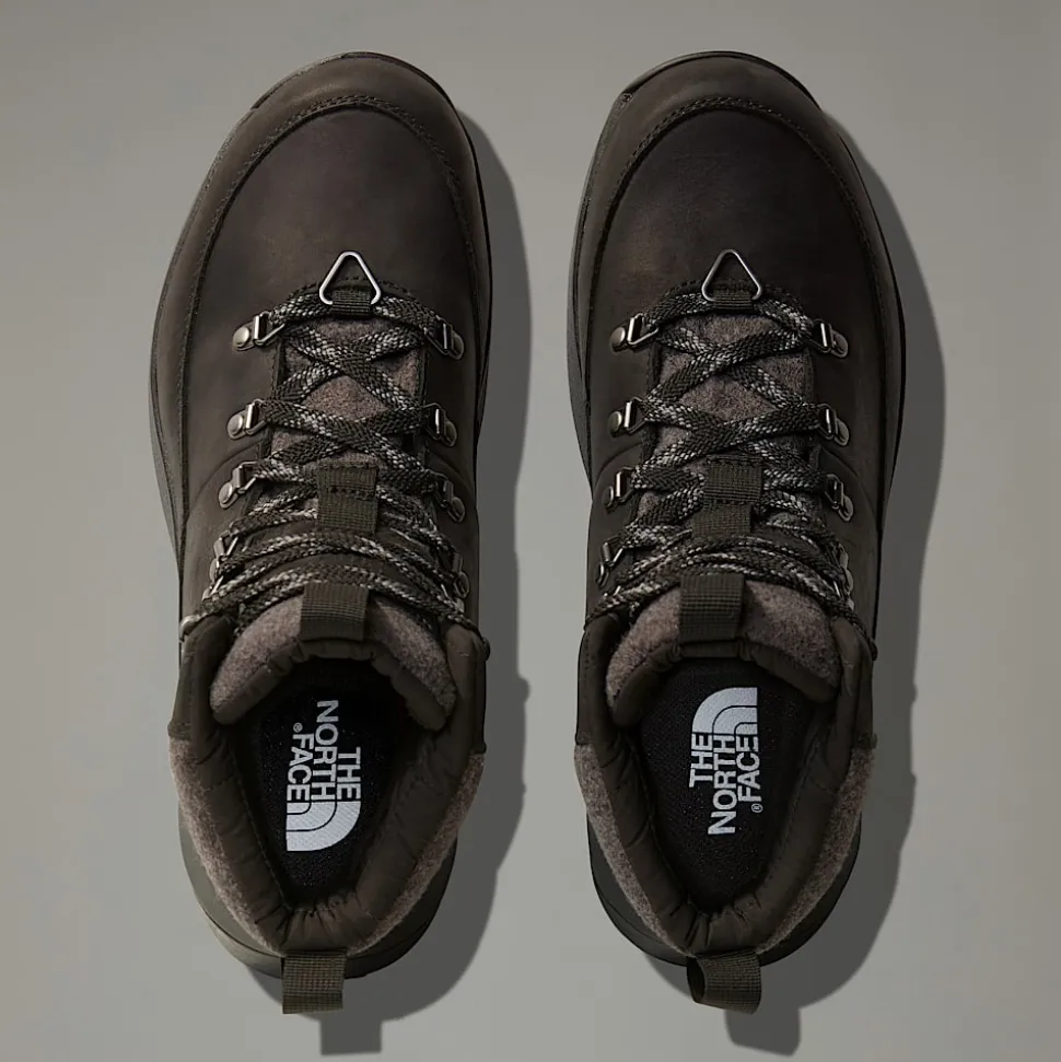 New The North Face Vandtætte Bergen Leather Snow Boots Til Herrer TNF Black-TNF Black