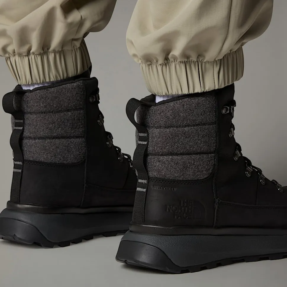 New The North Face Vandtætte Bergen Leather Snow Boots Til Herrer TNF Black-TNF Black