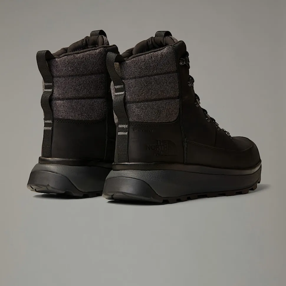 New The North Face Vandtætte Bergen Leather Snow Boots Til Herrer TNF Black-TNF Black