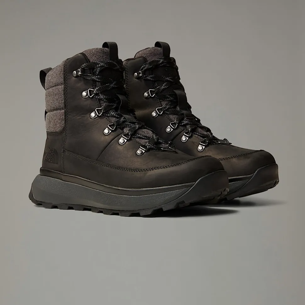 New The North Face Vandtætte Bergen Leather Snow Boots Til Herrer TNF Black-TNF Black