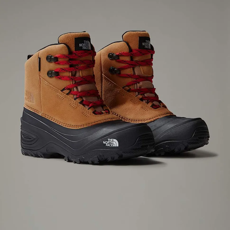 Online The North Face Vandtætte Chilkat V Lace Vandrestøvler Til Børn ALMOND BUTTER/TNF BLACK