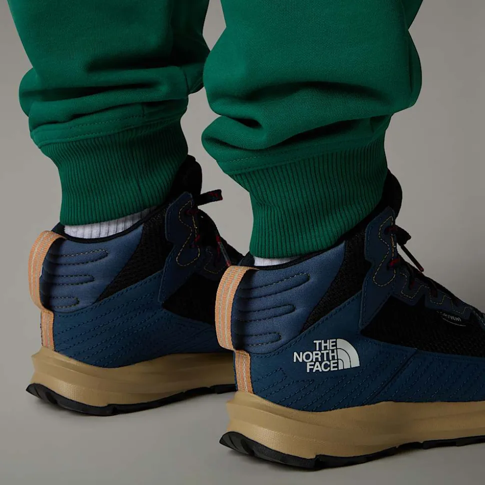 Shop The North Face Vandtætte Fastpack Mid Vandrestøvler Til Unge Shady Blue-TNF White
