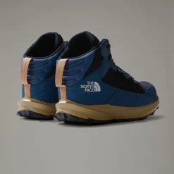 Shop The North Face Vandtætte Fastpack Mid Vandrestøvler Til Unge Shady Blue-TNF White
