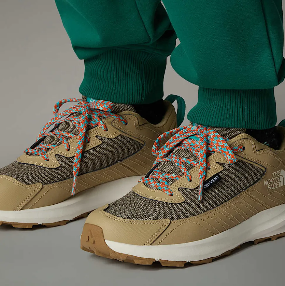 Cheap The North Face Vandtætte Fastpack Vandresko Til Unge KHAKI STONE/GEYSER AQUA