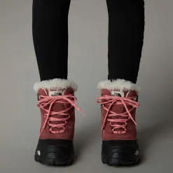 Fashion The North Face Vandtætte Shellista V Lace Snow Støvler Til Børn CANYON DUST/TERRACOTTA