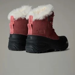 Fashion The North Face Vandtætte Shellista V Lace Snow Støvler Til Børn CANYON DUST/TERRACOTTA