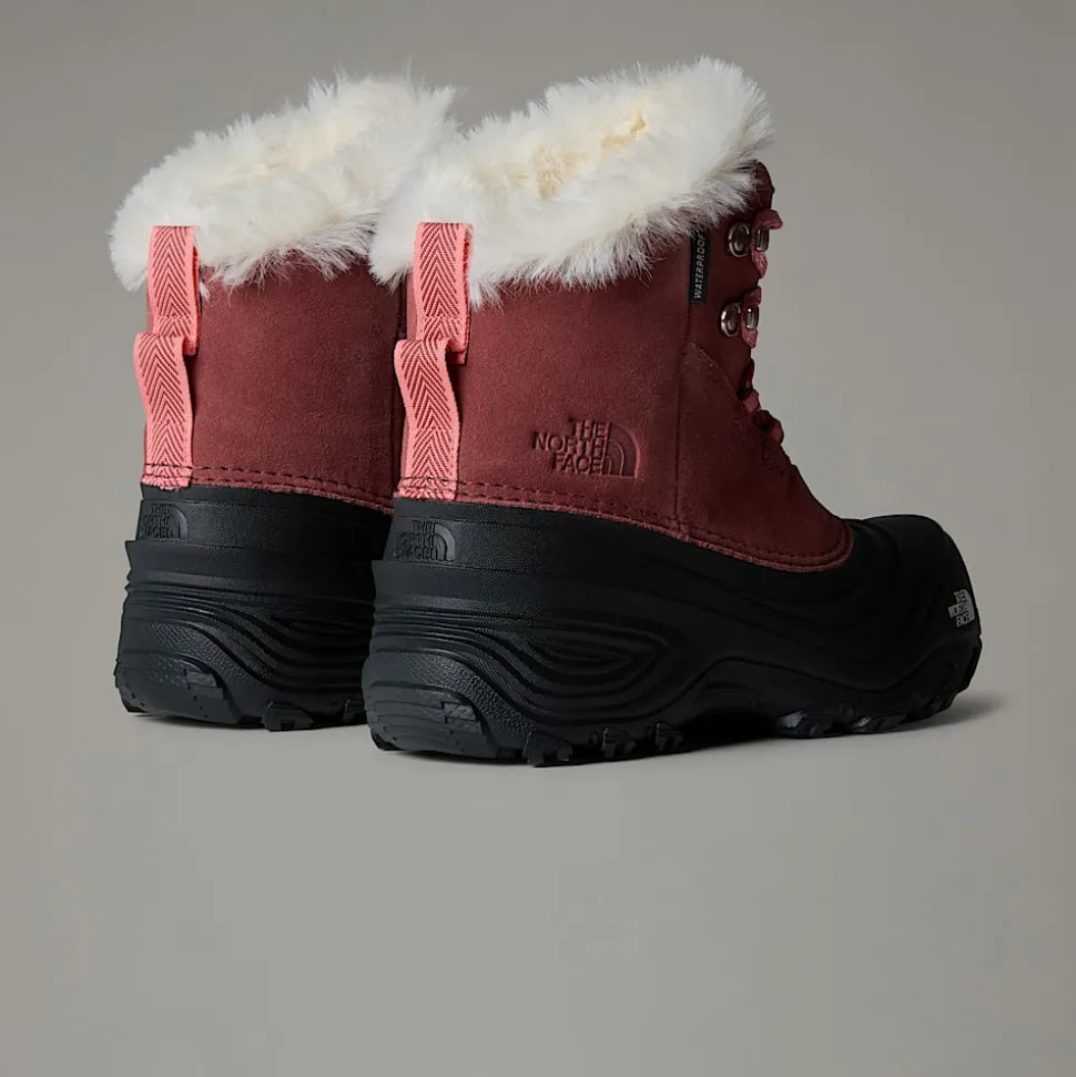 Fashion The North Face Vandtætte Shellista V Lace Snow Støvler Til Børn CANYON DUST/TERRACOTTA
