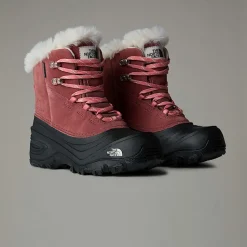 Fashion The North Face Vandtætte Shellista V Lace Snow Støvler Til Børn CANYON DUST/TERRACOTTA
