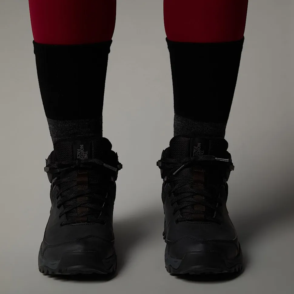 Clearance The North Face Vandtætte Storm Strike III Vandrestøvler Til Damer TNF Black-Asphalt Grey