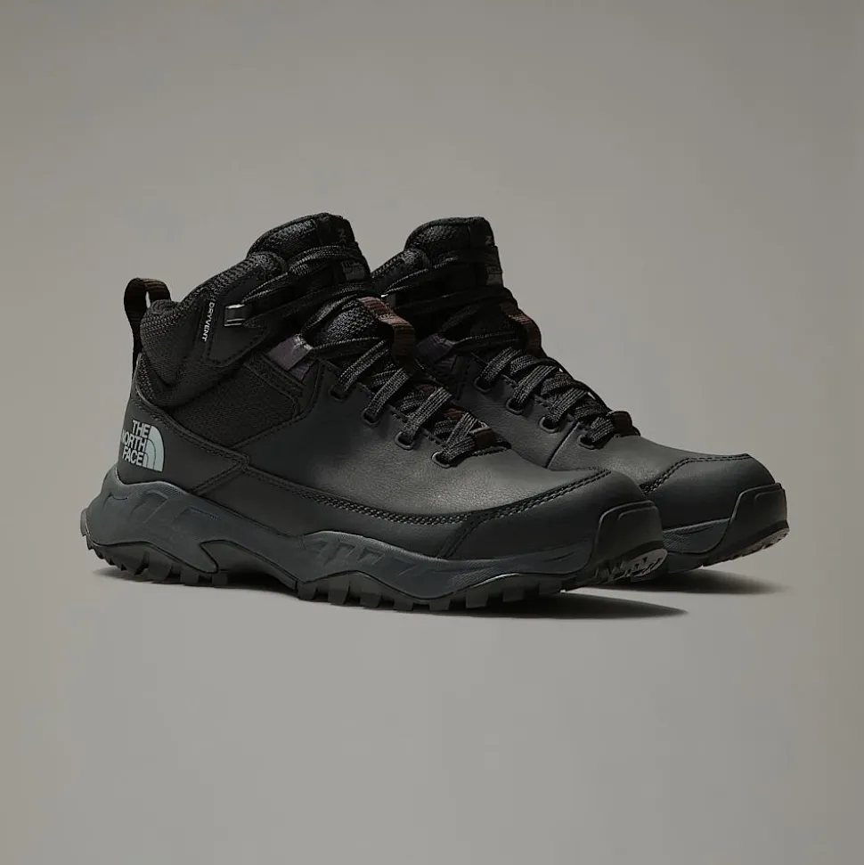 Clearance The North Face Vandtætte Storm Strike III Vandrestøvler Til Damer TNF Black-Asphalt Grey