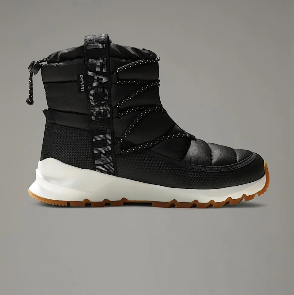 Flash Sale The North Face Vandtætte ThermoBall™ Lace-Up Vinterstøvler Til Damer TNF BLACK/GARDENIA WHITE