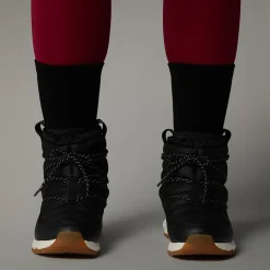 Flash Sale The North Face Vandtætte ThermoBall™ Lace-Up Vinterstøvler Til Damer TNF BLACK/GARDENIA WHITE