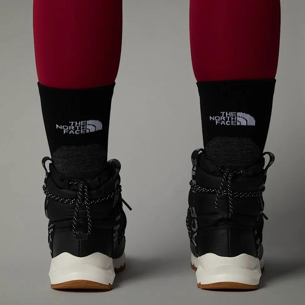 Flash Sale The North Face Vandtætte ThermoBall™ Lace-Up Vinterstøvler Til Damer TNF BLACK/GARDENIA WHITE