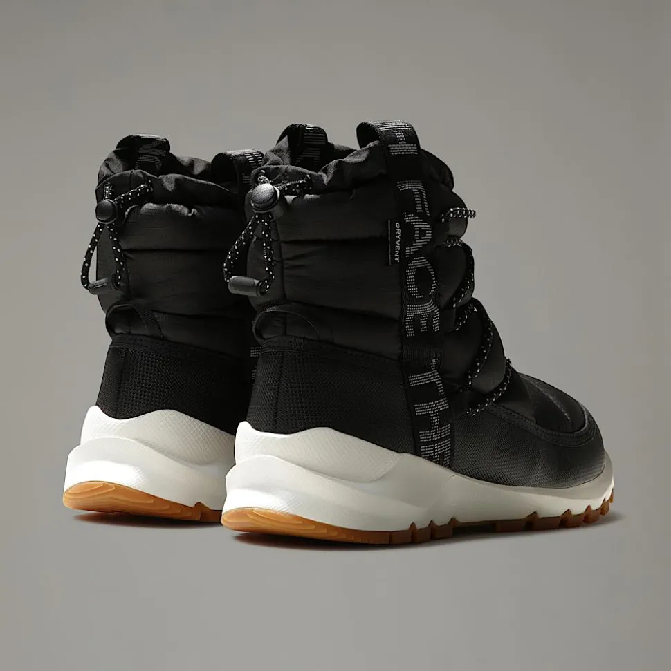 Flash Sale The North Face Vandtætte ThermoBall™ Lace-Up Vinterstøvler Til Damer TNF BLACK/GARDENIA WHITE