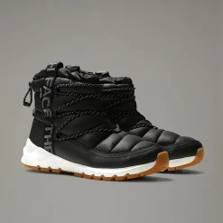 Flash Sale The North Face Vandtætte ThermoBall™ Lace-Up Vinterstøvler Til Damer TNF BLACK/GARDENIA WHITE