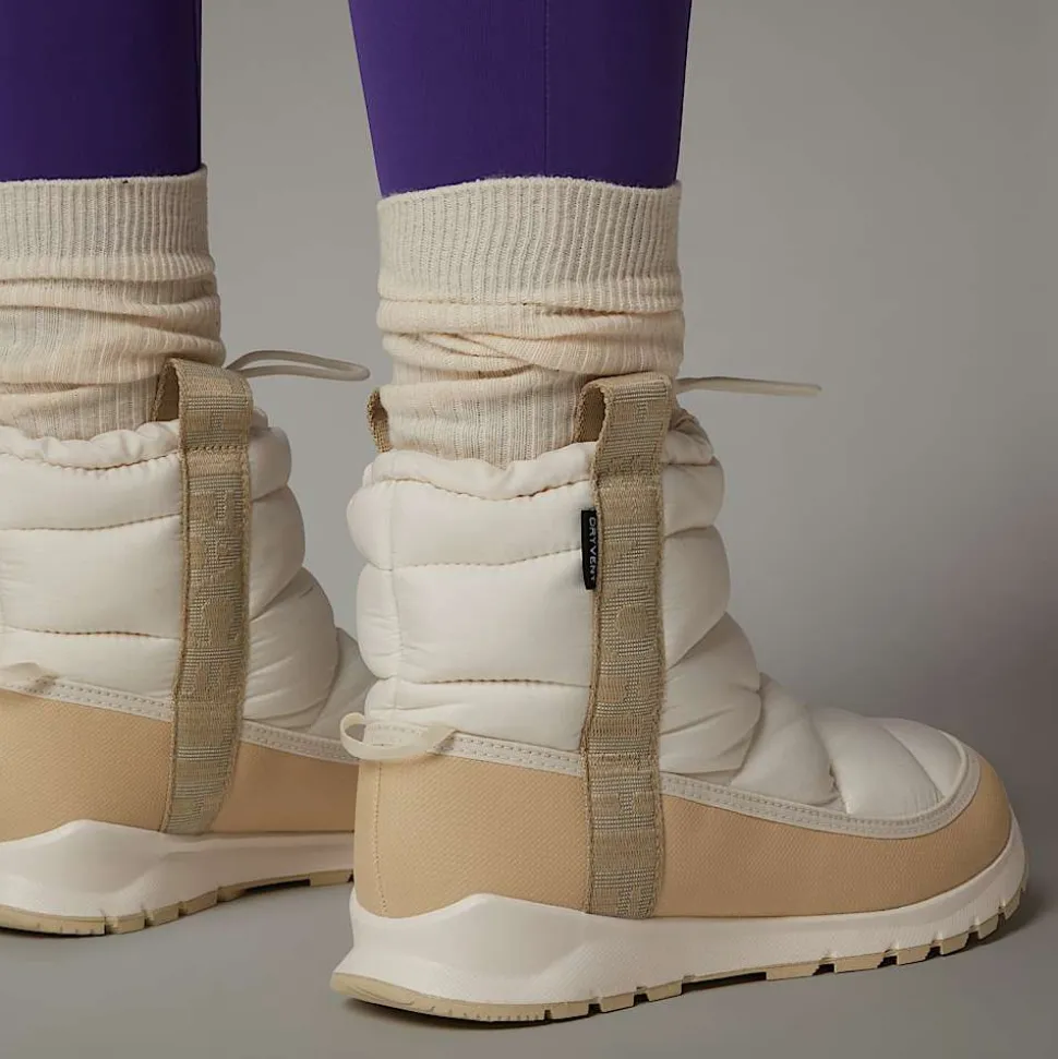 Clearance The North Face Vandtætte ThermoBall™ Pull-On Støvler Til Unge WHITE DUNE/GRAVEL
