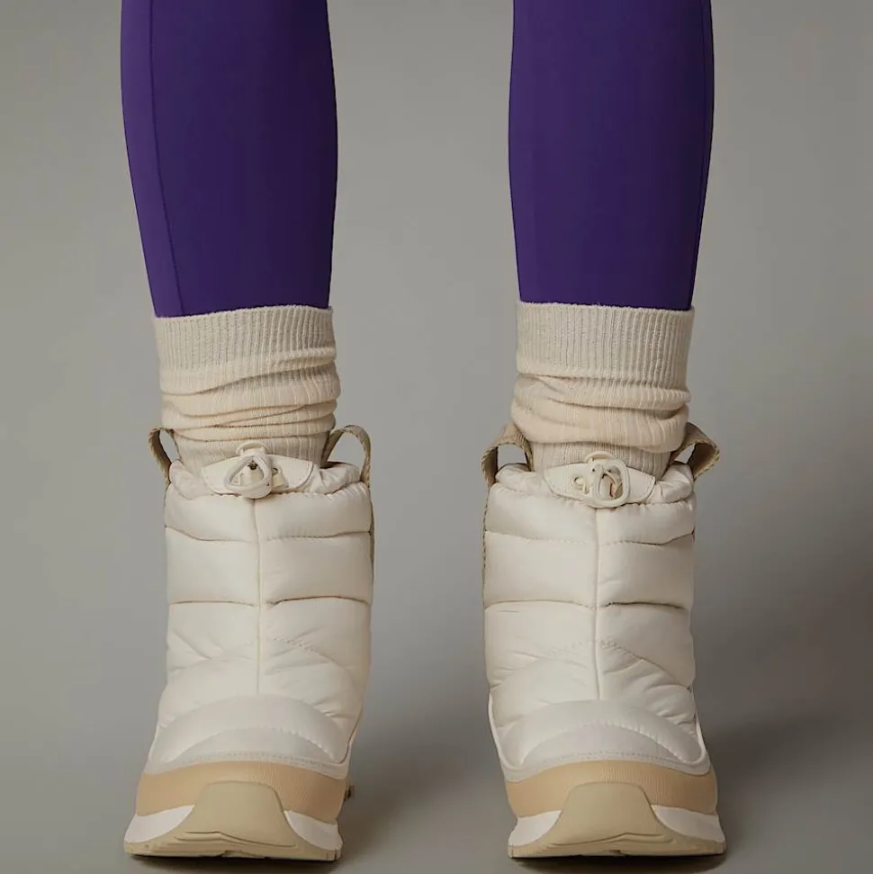 Clearance The North Face Vandtætte ThermoBall™ Pull-On Støvler Til Unge WHITE DUNE/GRAVEL