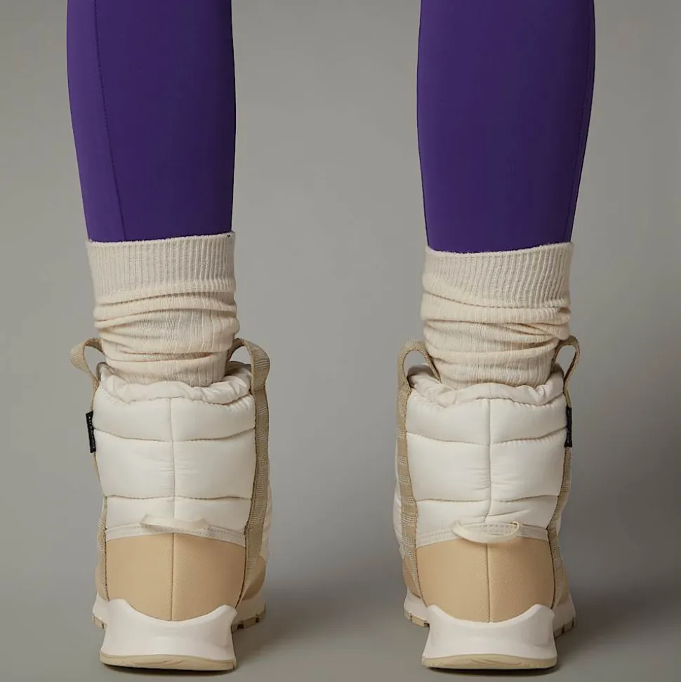 Clearance The North Face Vandtætte ThermoBall™ Pull-On Støvler Til Unge WHITE DUNE/GRAVEL