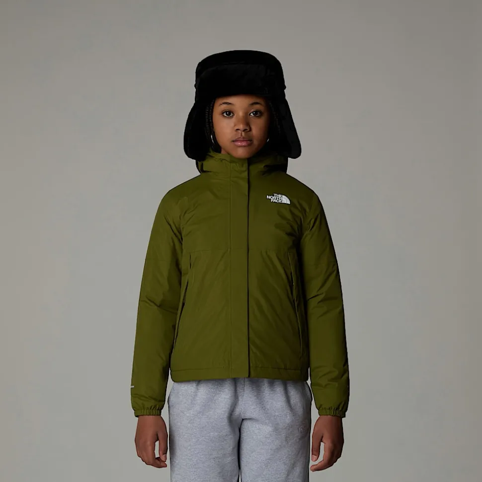Fashion The North Face Varm Antora Regnjakke Til Piger Forest Olive