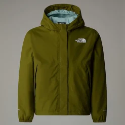 Fashion The North Face Varm Antora Regnjakke Til Piger Forest Olive