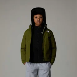 Fashion The North Face Varm Antora Regnjakke Til Piger Forest Olive