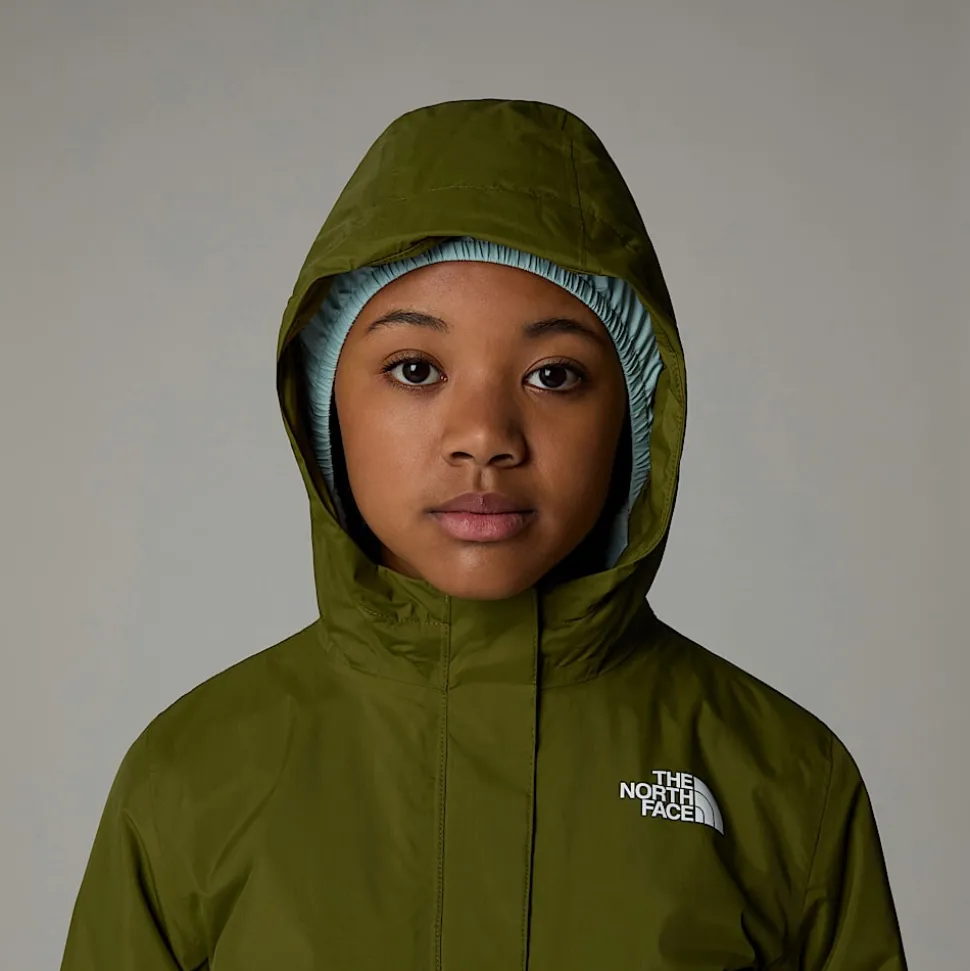 Fashion The North Face Varm Antora Regnjakke Til Piger Forest Olive