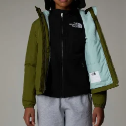 Fashion The North Face Varm Antora Regnjakke Til Piger Forest Olive