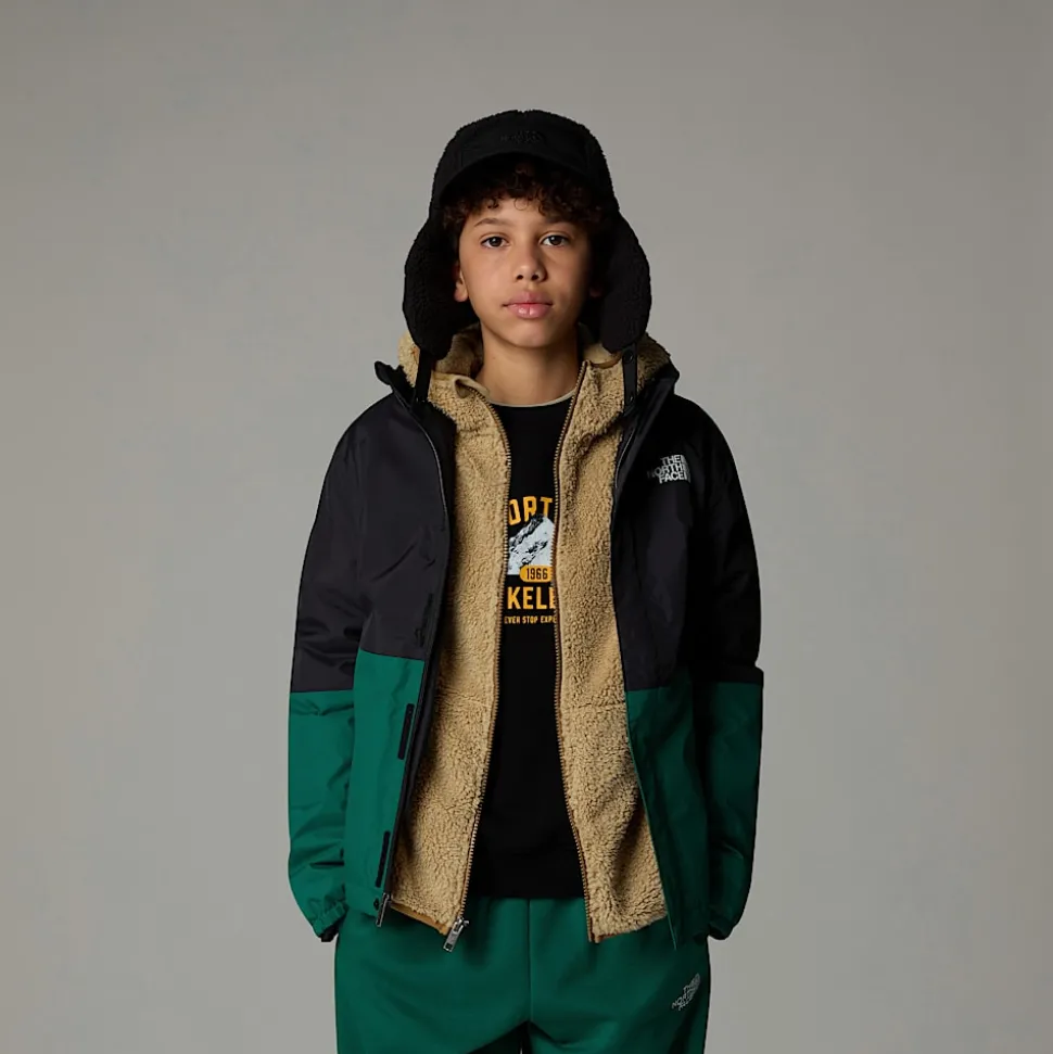 Fashion The North Face Varm Antora Regnjakke Til Drenge Evergreen