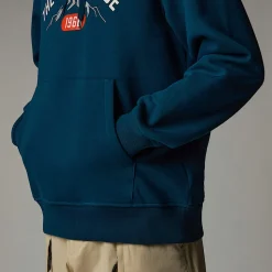 Outlet The North Face Varsity Graphic Hættetrøje Til Herrer Midnight Petrol