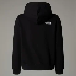 Clearance The North Face Varsity Graphic Relaxed Hættetrøje Til Unge TNF Black