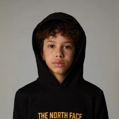Clearance The North Face Varsity Graphic Relaxed Hættetrøje Til Unge TNF Black