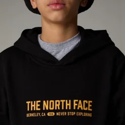 Clearance The North Face Varsity Graphic Relaxed Hættetrøje Til Unge TNF Black