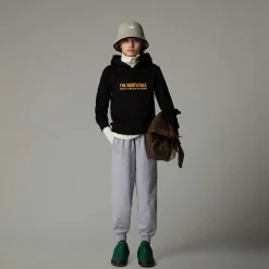 Clearance The North Face Varsity Graphic Relaxed Hættetrøje Til Unge TNF Black