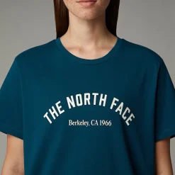 Discount The North Face Varsity Graphic T-shirt Til Damer Midnight Petrol