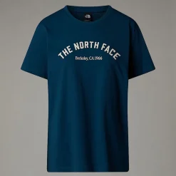 Discount The North Face Varsity Graphic T-shirt Til Damer Midnight Petrol